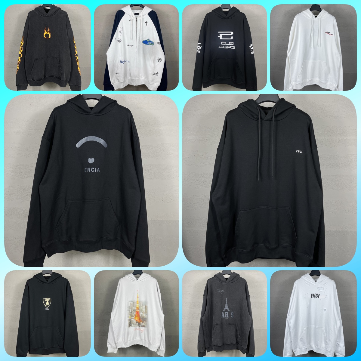 Baaalennsia ga Mens Designer Hoodie Hoodies Shirt Sweatshirt for Men Womens Hoody Pullover Sweatshirts Hip Hop cutton Tops Printing Clothes