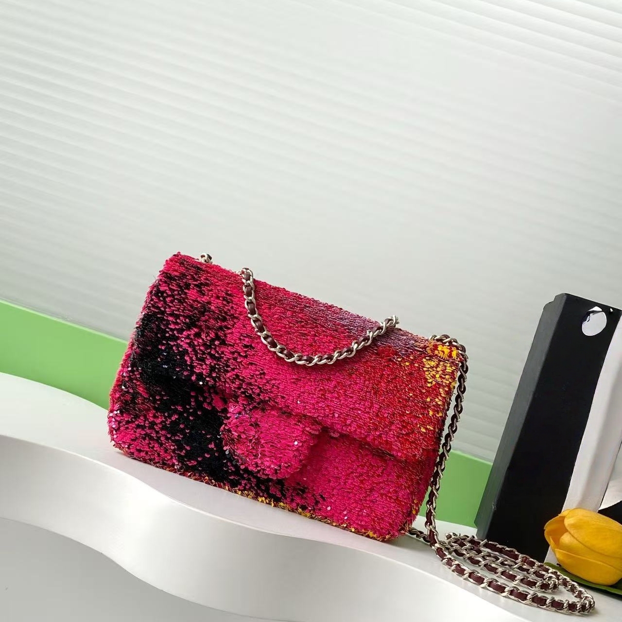 designer bag Fashion Bags cross body bag Super Shiny Sequin Bag 20cm Hot-selling sequins Dinner package bags designer women bag Gift box with free s