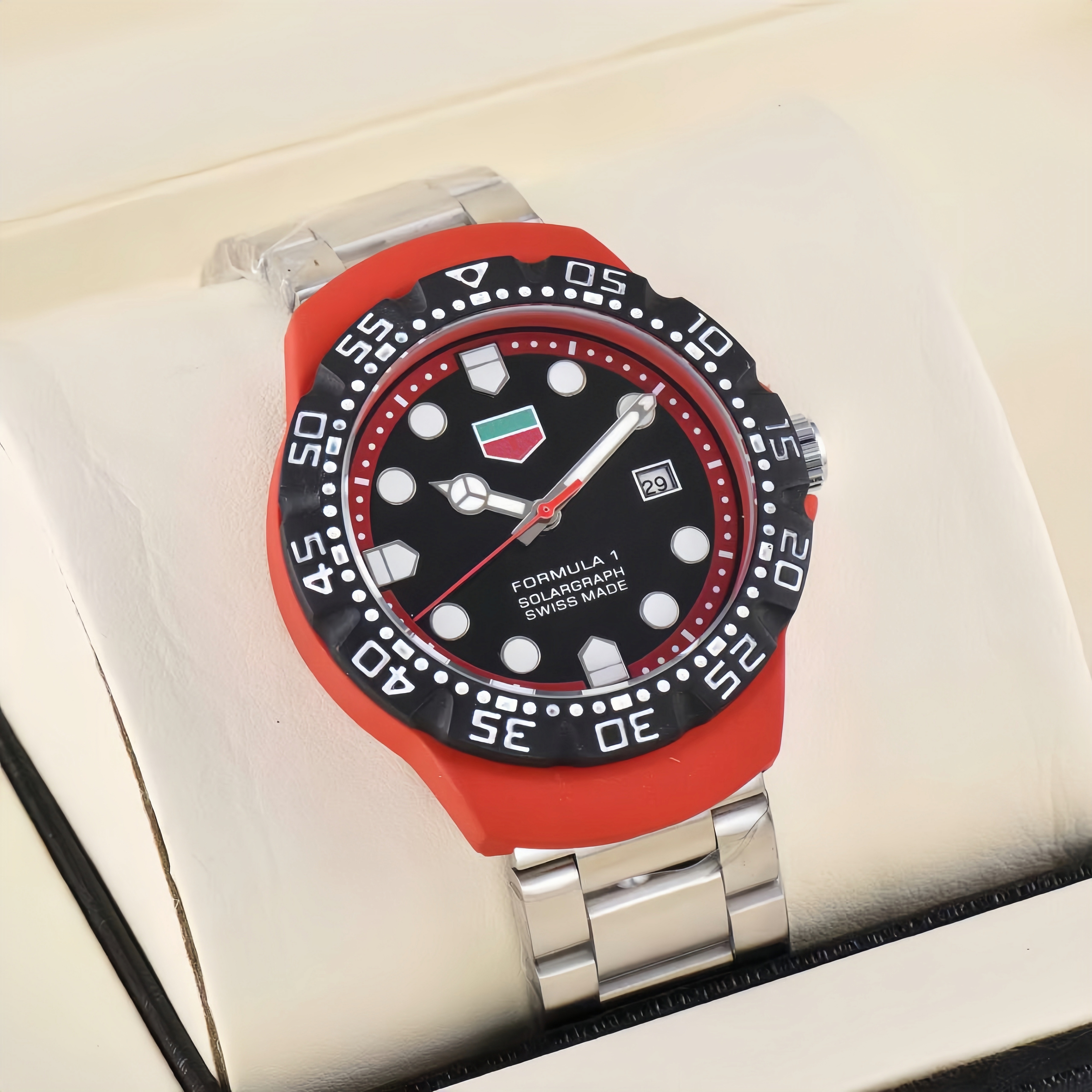 High Quality Watch Designer Mens Luxury Top Brand Auto quartz movement Stainless Steel Men watch Superclone Uhren Date Montre Jasion007 Luxe