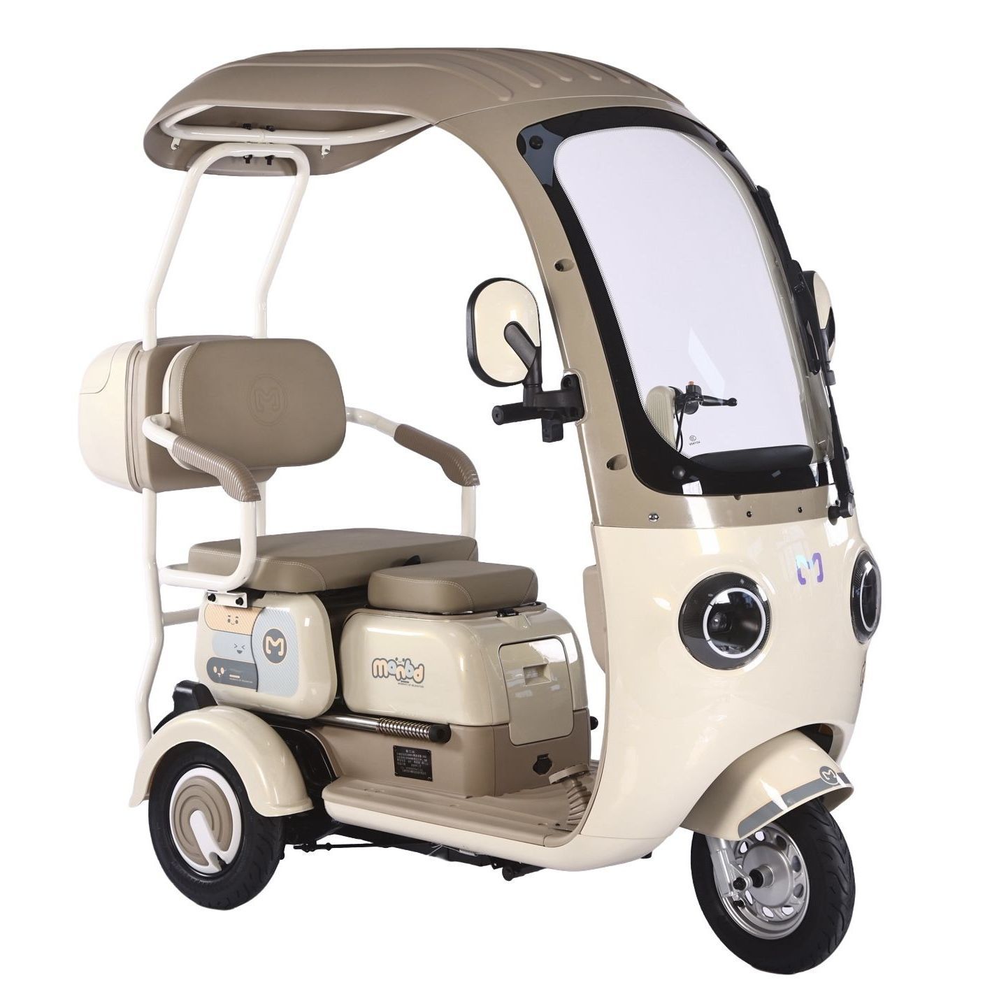 New Enclosed Electric Tricycle with Roof | Passenger E-Trike for Kids Pickup & Elderly Commuting | Factory Direct, Malaysia Stock, Custom Colors