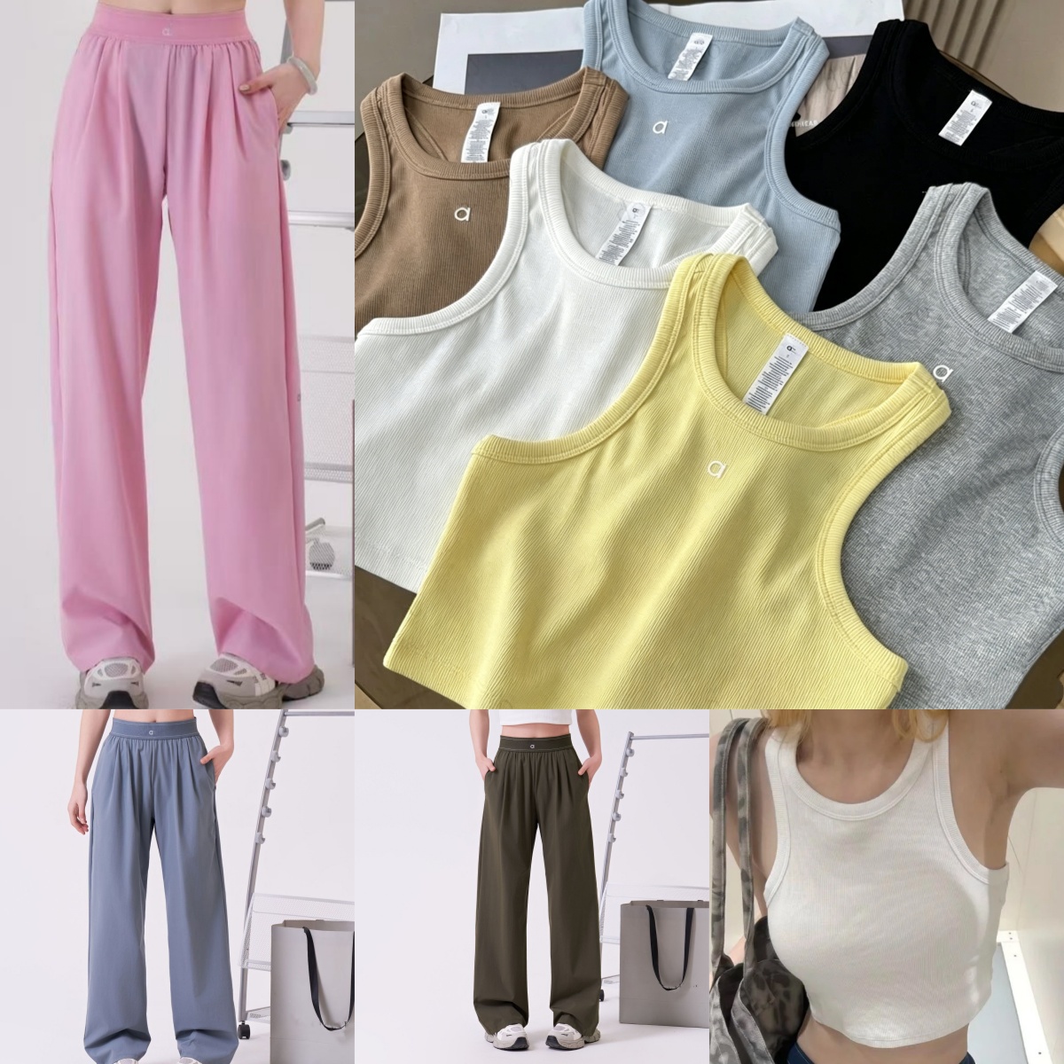 2304AO Soutien-gorge YogaTank à séchage rapide pour femmes, pantalon à jambes larges, antichoc, gilet de sport, fil Pilates, beauté creuse, dos s