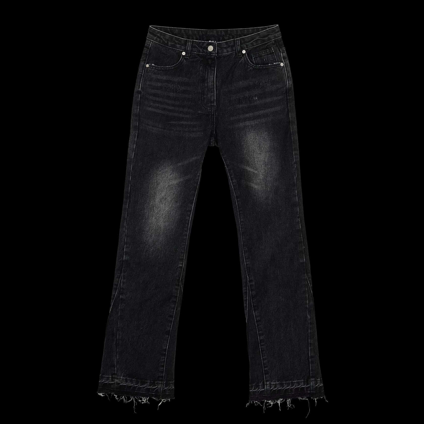 Jeans American Mens Geometric Embroidery Retro Trend Men And Women Slim Jeans Casual Micro-Flared Jeans S260608