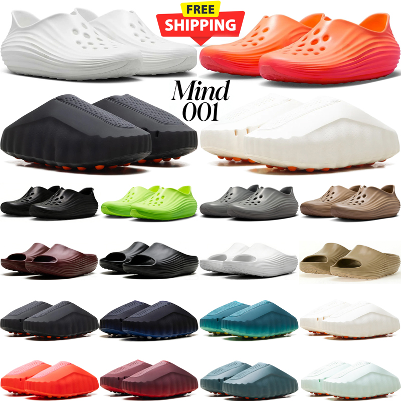 free shipping designer mind 001 mule slippers mind001 slide Sandal mens sneakers Safety Orange Triple White Black Green jogging walking shoe-image-999851326