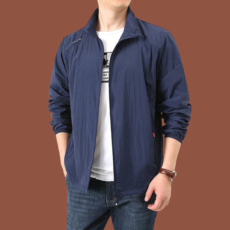 Summer Quick Drying Breathable Jacket Man Outdoor Ultra Thin Sunscreen Casual Skin Coats Fishing Climbing Hiking Anti UV Outwear 260608