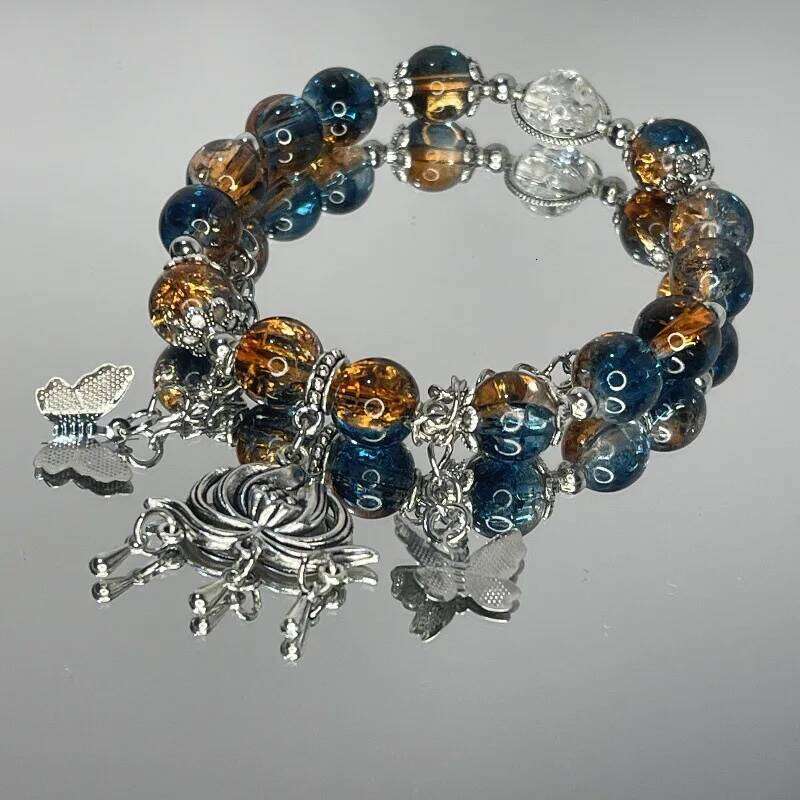 Fashion Niche Design Fringe Chain Female Fantasy Beaded Stretch Bracelet Best friend Elegant Charm Jewelry Gift