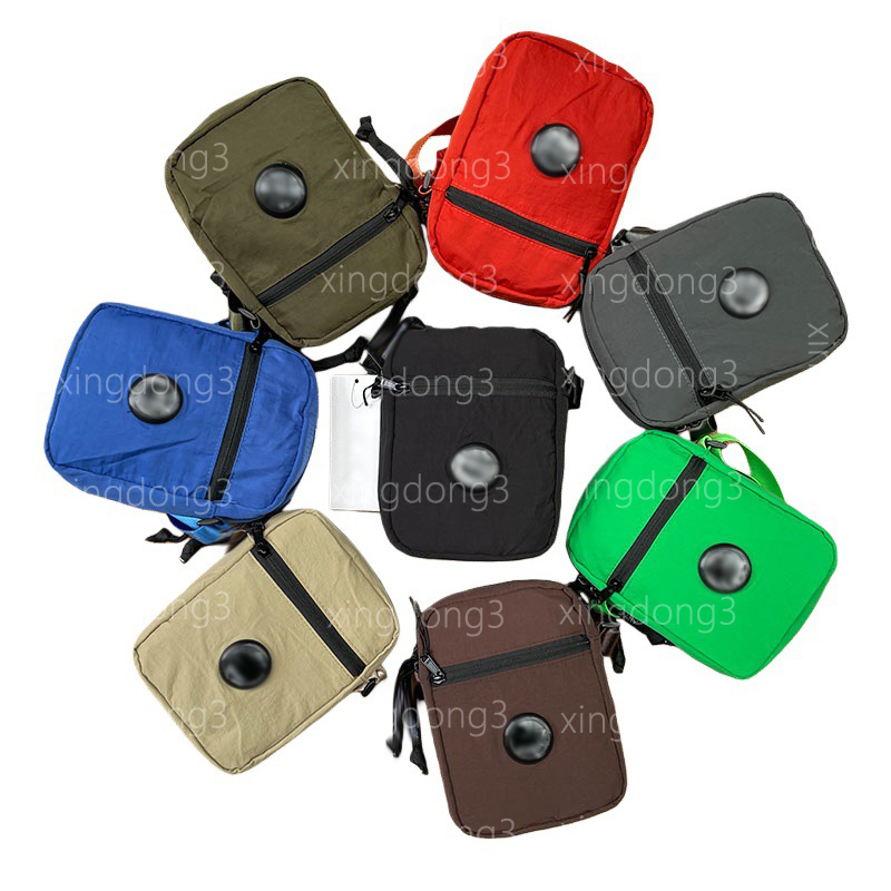 Fanny Pack Sac de ceinture à lentille circulaire classique Sac banane multi-poches en nylon imperméable de grande capacité
