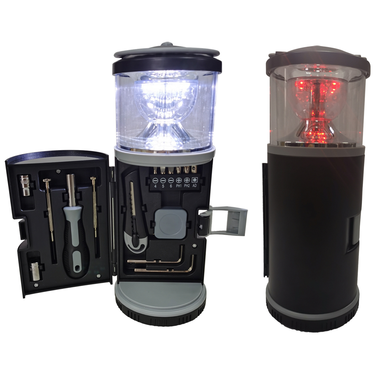 Outdoor Household Camping Lamp Tool Set Hand Lantern Portable Lamp Lantern Hardware Tool Kit Set LED Flashlight Hex Key Precision Screwdriver RX3-image-1109492492