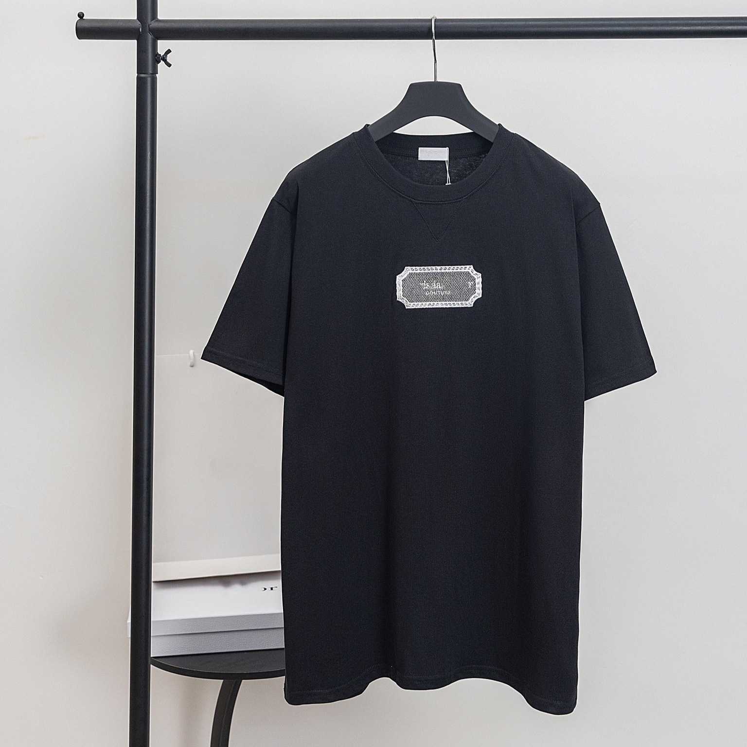 High quality designer clothing High-end DO brand T-shirt 2025 new model with letter blade embroidery casual loose fit unisex short sleeve