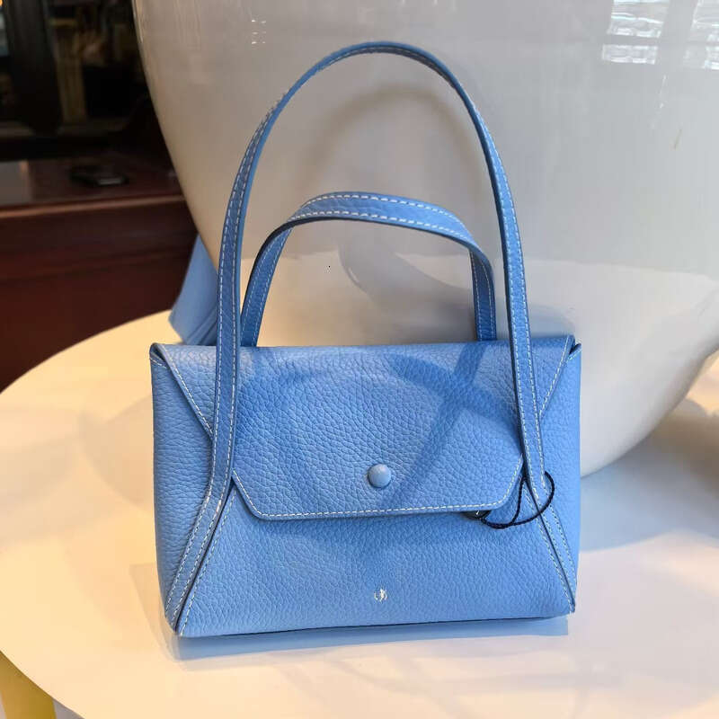 Designer Polo Id Bag Totebag Same Style Polo Play Lychee Pattern Cowhide Old Money Single Shoulder Crossbody Handbag Small Cylindrical Envelope Bag