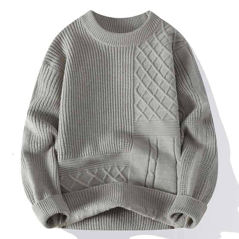 Men O-Neck Sweater Autumn Winter Knitted Pullovers Solid Color Casual Warm Knit Sweaters Mens Fashion Youthful Vitality Pullover X260609