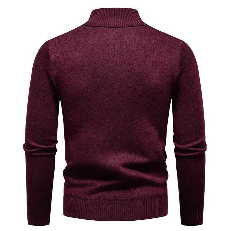 Winter Mens Casual Pullover Autumn Sweater Half Zipper Stand Collar Knitted Pullovers Men Geometric Fashion Warm Knit Sweaters X260609
