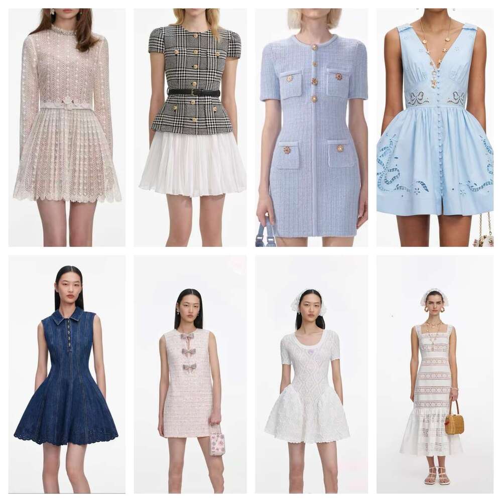 Self Portrait Designer Casual Knit Dress Elegant, Sexy, and Fashionable Spaghetti-Strap, Backless Sleeveless Figure-Hugging, Slit Dress Summer Knit