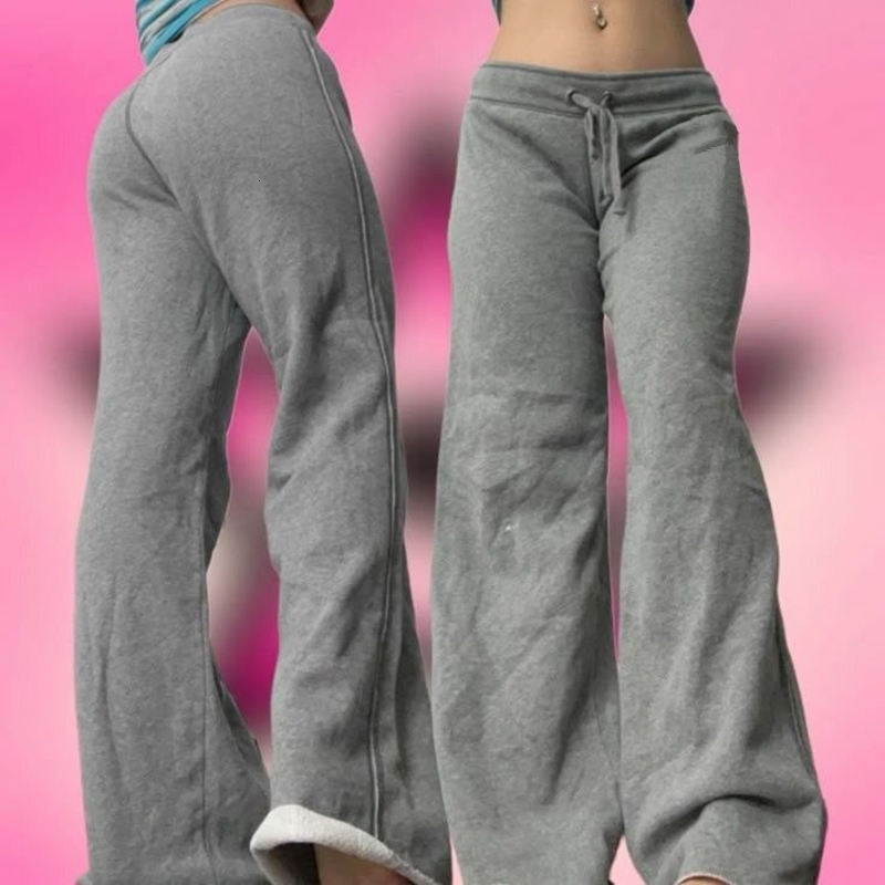 Y2K Hip Hop Personality Trousers Punk Womens Clothing Fashion High Street Lower garment Rock Cool Girl Attitude Bottoms 260604bj