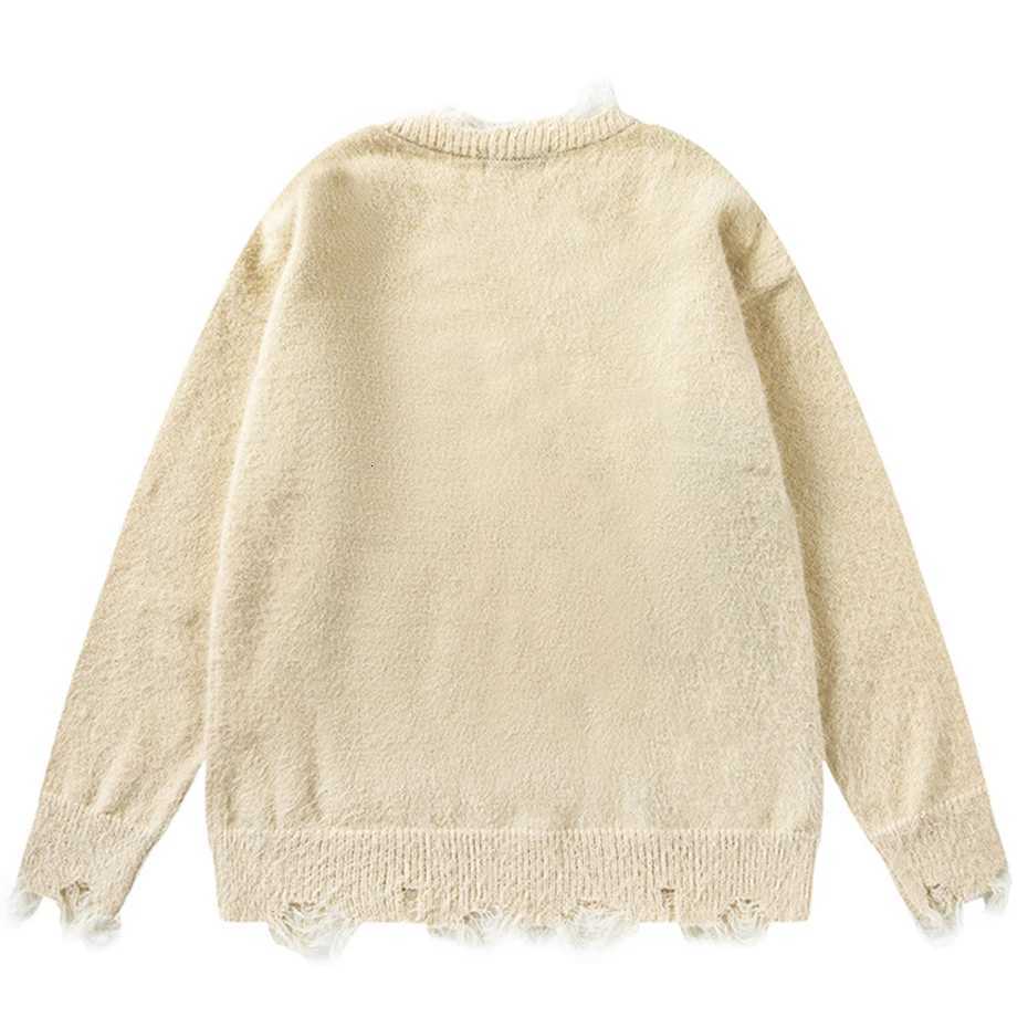 Cat Sweaters Mens Harajuku Funny Oversized Hip Hop Sweater Pullover Knitted Jumer 2026 Y2K Vintage Streetwear Sweaters Unisex X260609