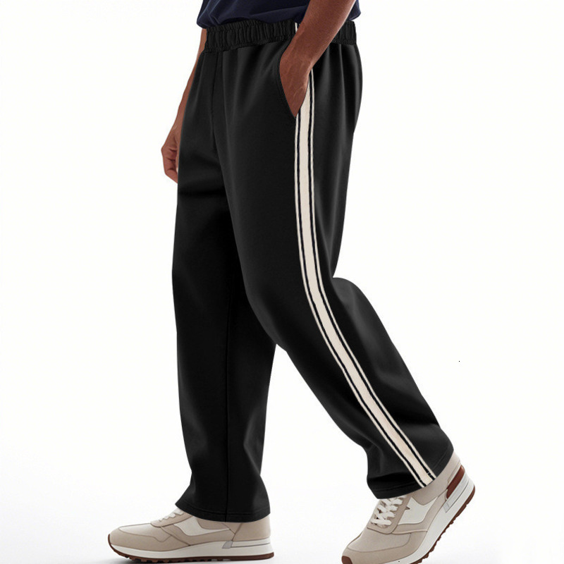 Mens Sports Pants Designer Striped Loose Straight Leg Sweatpants Spring Summer Fitness Running Streetwear Casual Trousers S260924VEYV