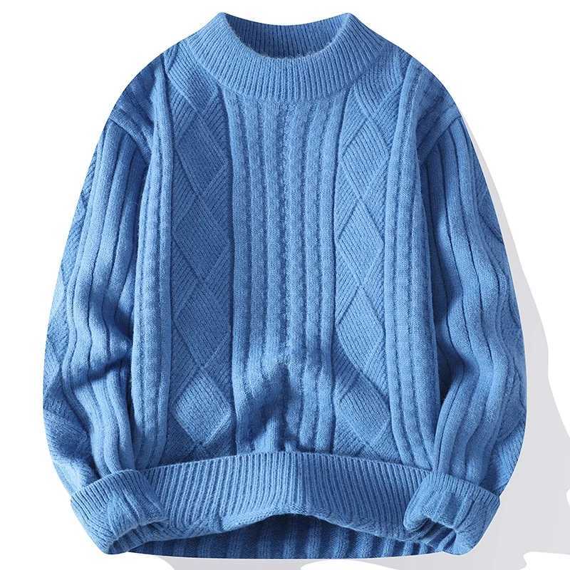 Autumn New Knit Pullovers Men Winter O Neck Loose Knitted Sweater Mens Fashion Long Sleeve Solid Color Casual Pullover Sweaters X260609
