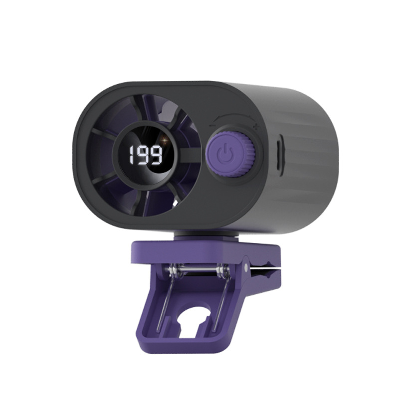 199-speed Digital Cooling Clip Fan Portable Fast Charge Waist Umbrella Mini Fan-image-1109679357