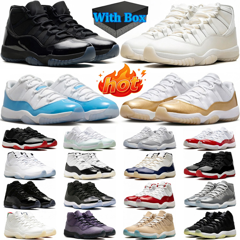 With Box Men Women 11 Basketball Shoes Designer 11s low University Blue high Gamma Blue Cement Cool Grey Bred Cherry mens trainers outdoor sports sn