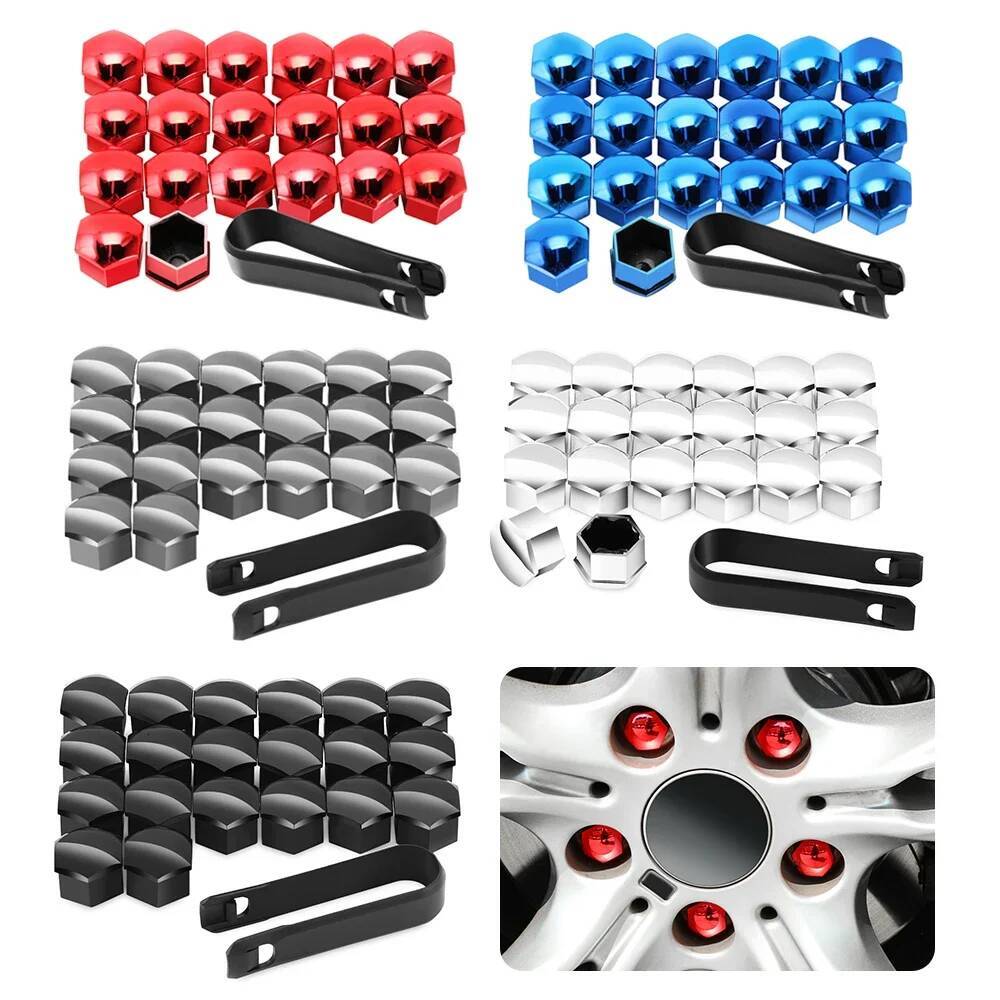20PCS 17/19/21mm Car Wheel Nut Caps Protection Covers for Audi A3 A4 B6 B8 B7 B5 B9 A6 C5 C6 C7 A5 Q5 Q7 8P 8V 8L ddmynov
