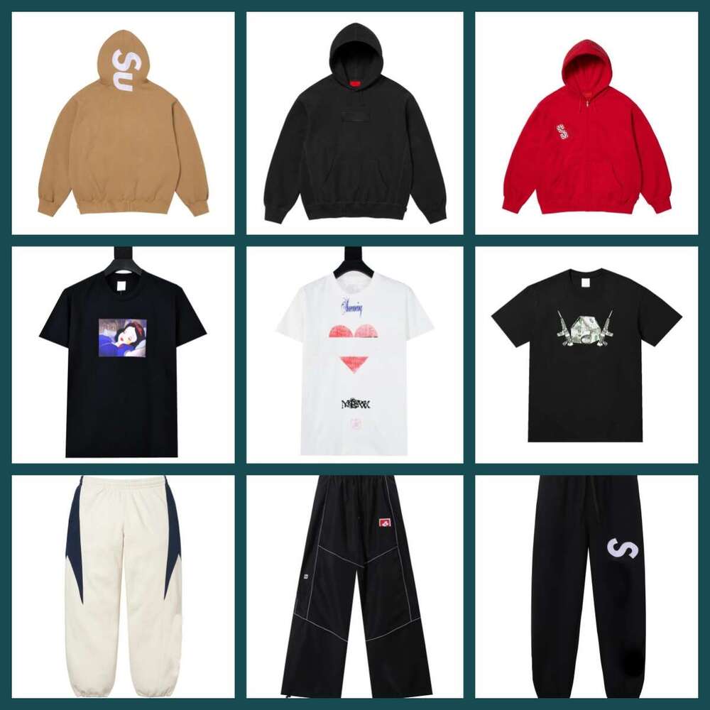 Stylish outfit Trendy hoodie track pants pullovers with Retro Print basic tee high street fashion durable quality baggy fit for mens women