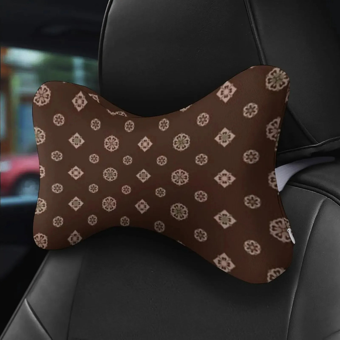 Car Key Cover Car Neck Memory Foam Headrest Pillow Travel Rest Portable Cute Vertebra Relax Decor Gifts Seat Cover Interior 250726 Pink Seat 66