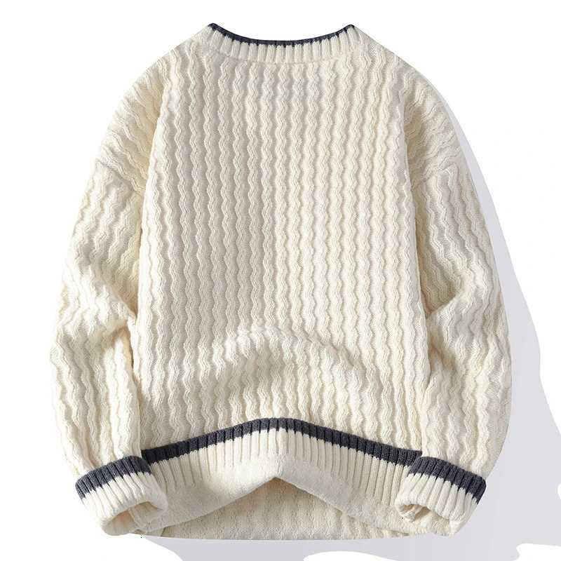 Quality Mens High Autumn Winter Knit Casual Sweater Fashion Youthful Vitality O-Neck Knitted Pullovers Men Slim Fit Sweaters X260609
