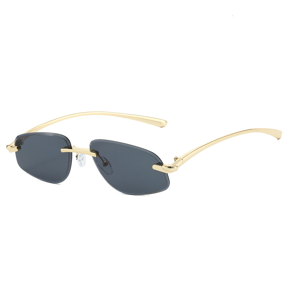 20 New Designer Model: Polygonal In The Same Style As Popular On And European/American Instagram, Fashionable Metal Sunglasses For Men