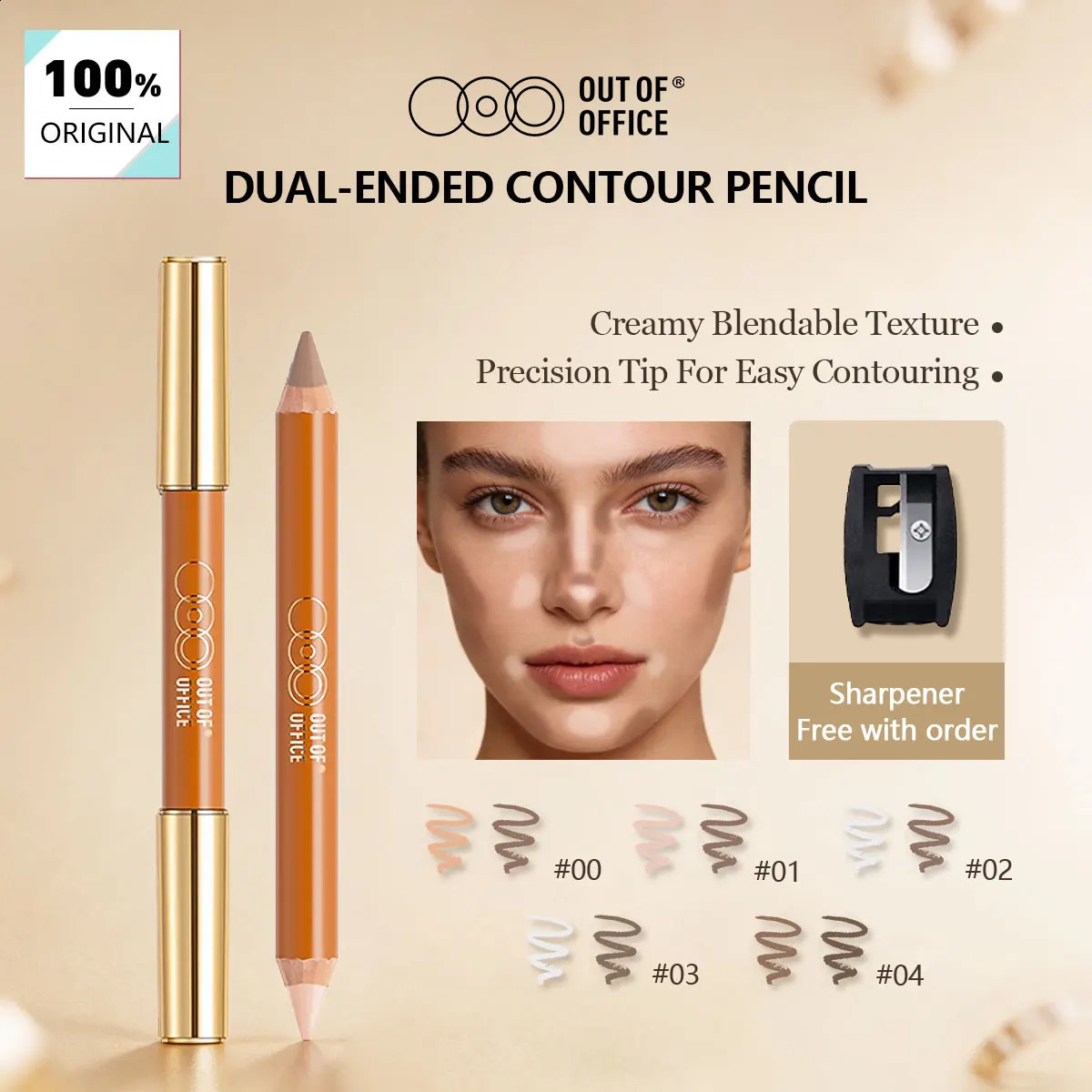 OUT OF OFFICE CONTOUR HIGHLIGHT DUO PENCILLong-LastingTwist-Up Natural Definitiony MakeupEasy Application 260609