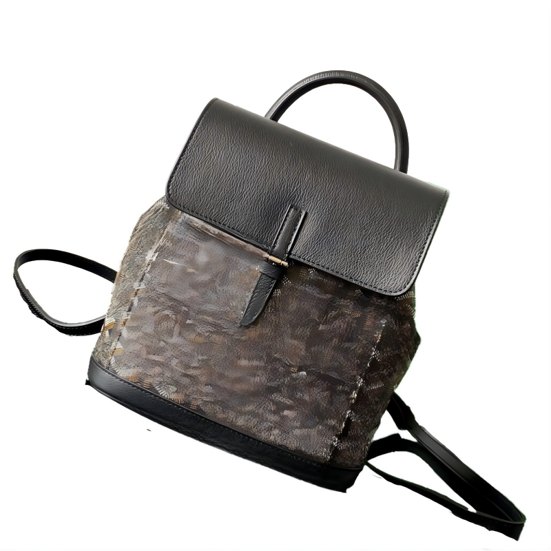 Mini sac à dos de luxe en cuir PU microfibre de qualité supérieure, motif géométrique, Design à rabat, multi-usage, bandoulière, petit sac à dos