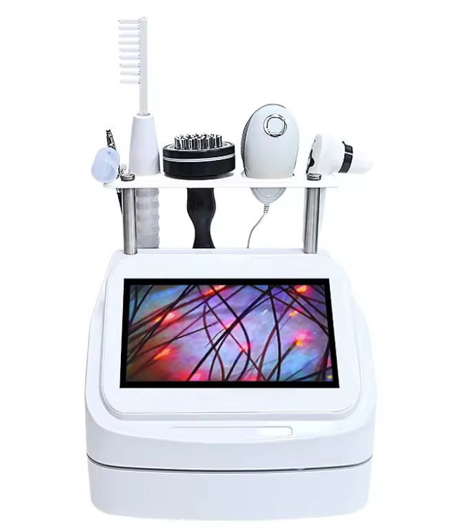 Professional Scalp Analyzer Skin Follicle Detector with Micro-electric Massage for Hair Loss Treatment and Scalp Therapy Salon