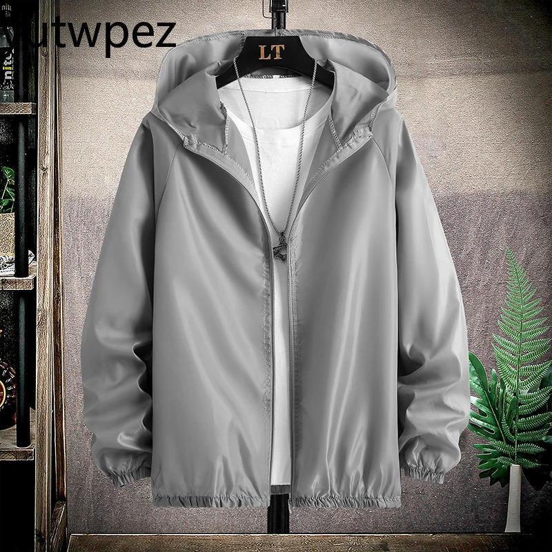 Fishing UPF50 Summer Outdoor Quick Dry SunProtective Thin Jacket Men Hiking Cycling Hooded Gym Sport Windbreaker Ultra Light 260609