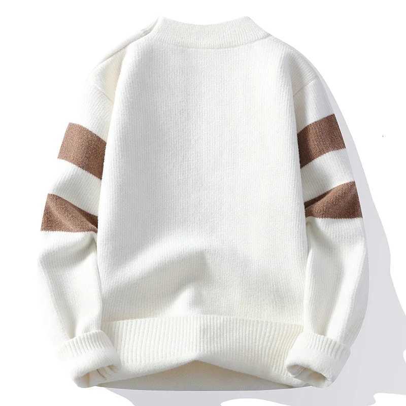 Mens New Autumn Sweater Winter Fashion Patchwork O-Neck Knit Pullovers Men Loose Casual Knitted Sweaters Hip Hop Streetwear Man X260609