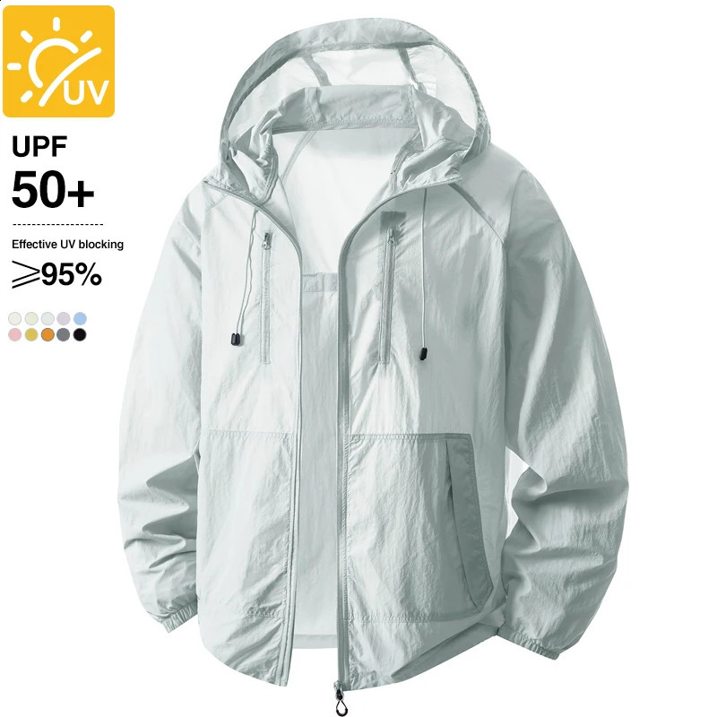 UPF 50 Sun Protection Clothes Men Women Summer QuickDrying Hooded Skin Jacket AntiUV Lightweight Fishing Cycling Hiking Coats 260609