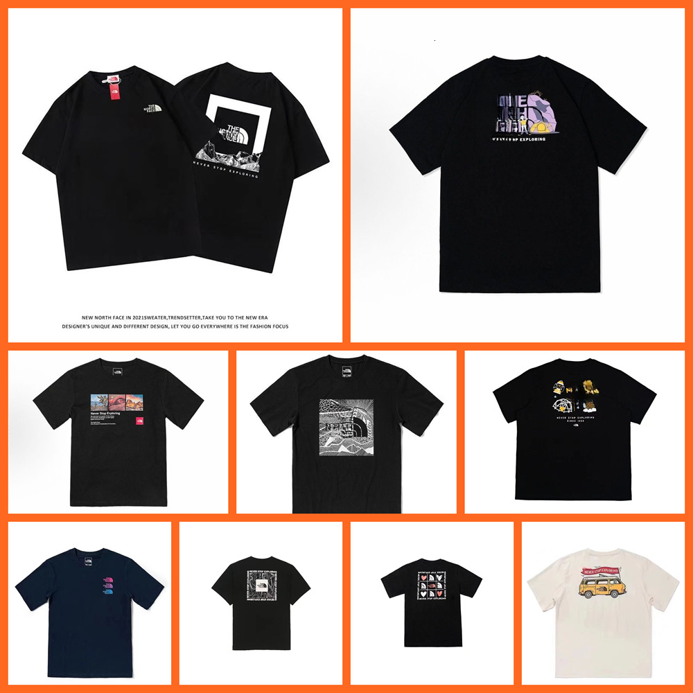 Luxurious Designer Summer Outdoor Exploration Collection Short-sleeved T-shirt 260g Patterned Letter Print Men's And Women's Couple Fashio
