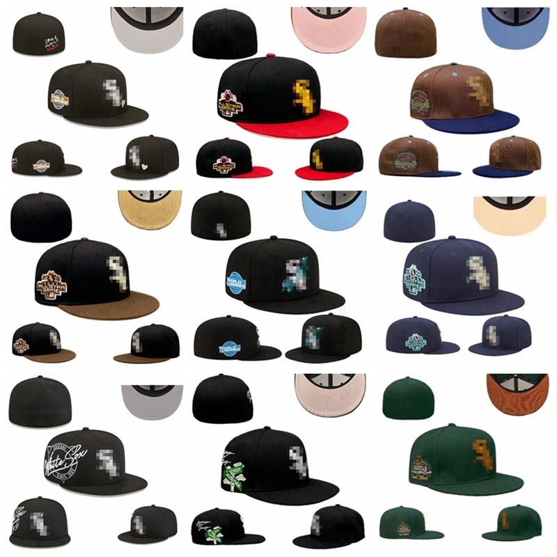 Soxes blancs lettre casquettes de Baseball mode os gorras hommes Hip Hop casquette sport en gros femmes entièrement fermé chapeaux ajustés