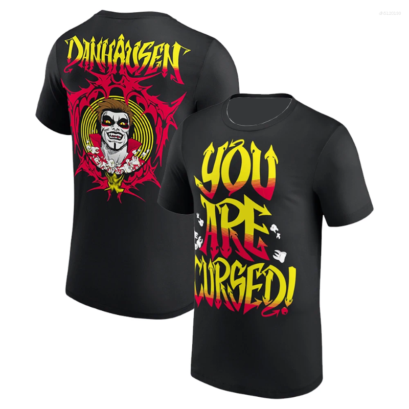 Men's T Shirts Wrestler Danhausen YOU ARE CURSED T-shirt 2026 Summer Men Women Cotton Clothing High Quality Fashion Tops Streetwear