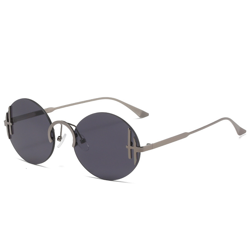 Free Shipping New Summer Round Frame Sunglasses, Same Style As Internet Celebrity Ins, Unique Stainless Steel Fashion Sunglasses Designer For Women
