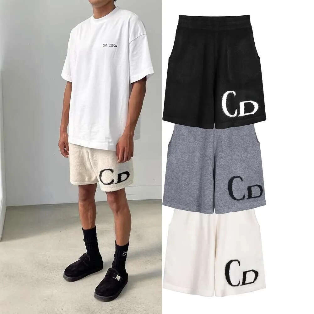 Colelysbuxtonnly Shorts Designer Mens Shorts Colelys Embroidery Casual High Quality Cotton Knitted Short Loose Fit Jacquard Drawstring Graphic Buxto