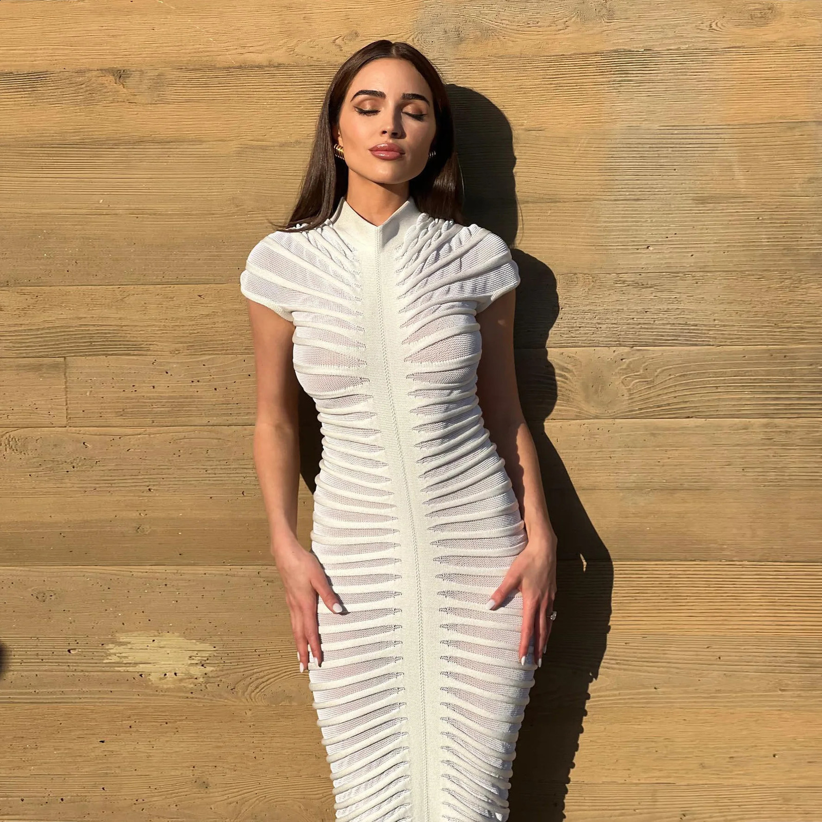 Sexy Bodycon Long Dress Women Summer Slim Fashion Short Sleeve Bandage Maxi Party Dresses Woman Skirt Elegant Vestidos 260610BJ