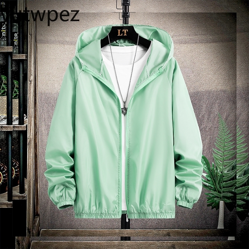 UPF50 Summer Outdoor Quick Dry SunProtective Thin Jacket Men Hiking Fishing Cycling Hooded Gym Sport Windbreaker Ultra Light y260601