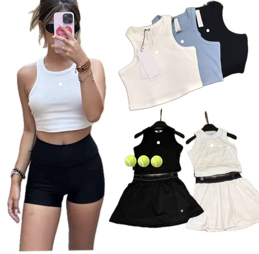 2026 Gym Clothe Set Top Short outdoor Skirt Workout Set And Shorts Comfortable Nude Anti Glare Tennis Quick Dry Breathable Yoga Loose Casual Sports