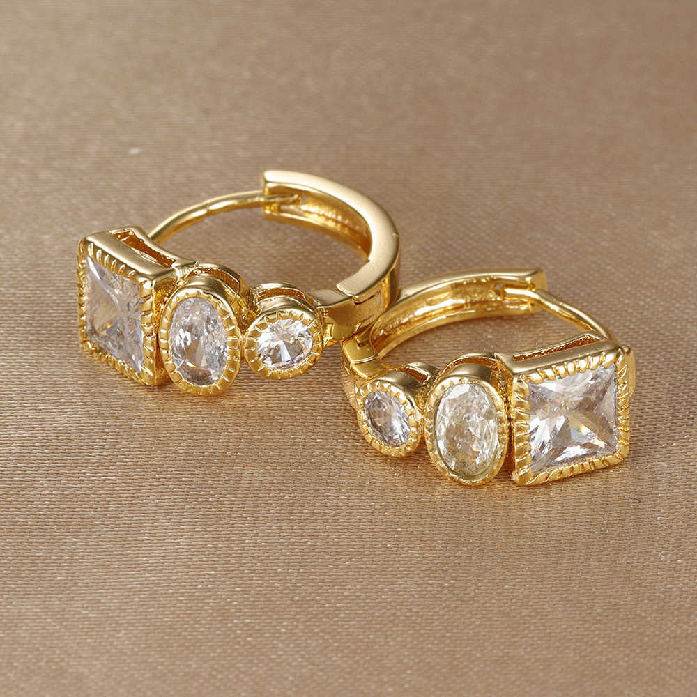 Fashion Stainless Steel Round Hoop Earrings for Women Simple 18K Gold Plated Circle Earring Punk Unisex Rock Jewelry Q260610