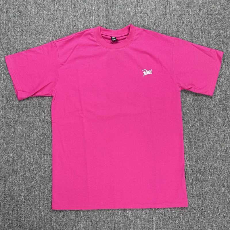 New High Quality Mens Womens Loose Versatile Casual Daily Wear Patta Short Sleeved Summer Round Neck Street Hip Hop PATTA Top C260610