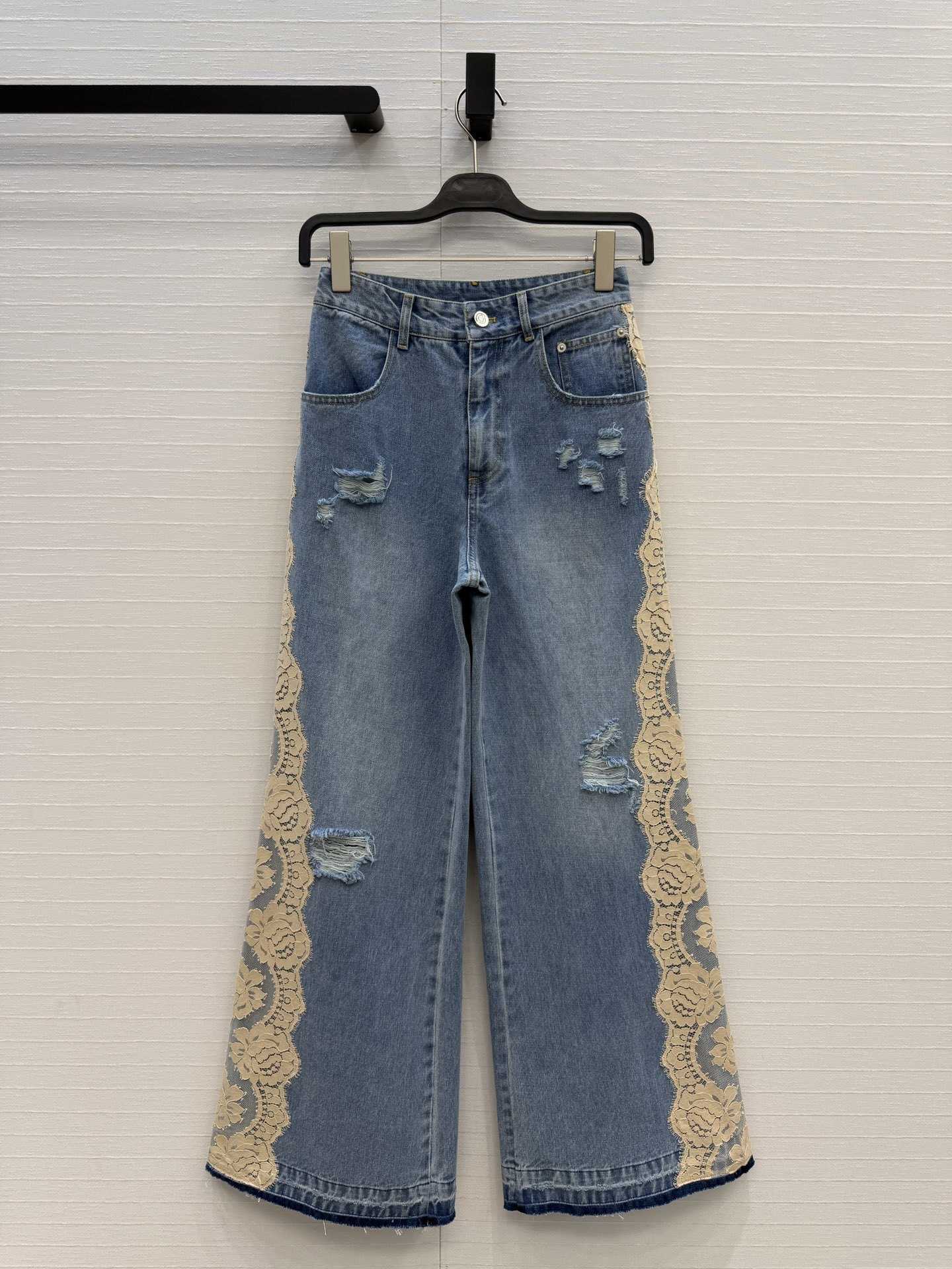 Milan Runway Jeans 2026 New Spring Summer Fashion Womens Designer Jeans Brand Same Style Pants D261005