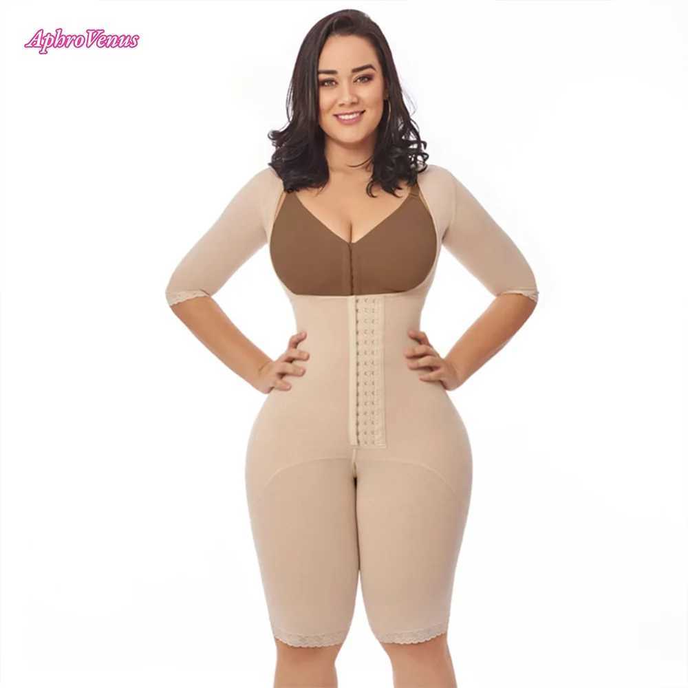 Post-Surgical Long One-Piece Cotton Girdle Full Body Shaper Tummy Control Fajas Colombian Girdle Waist Flatter Figure T260610