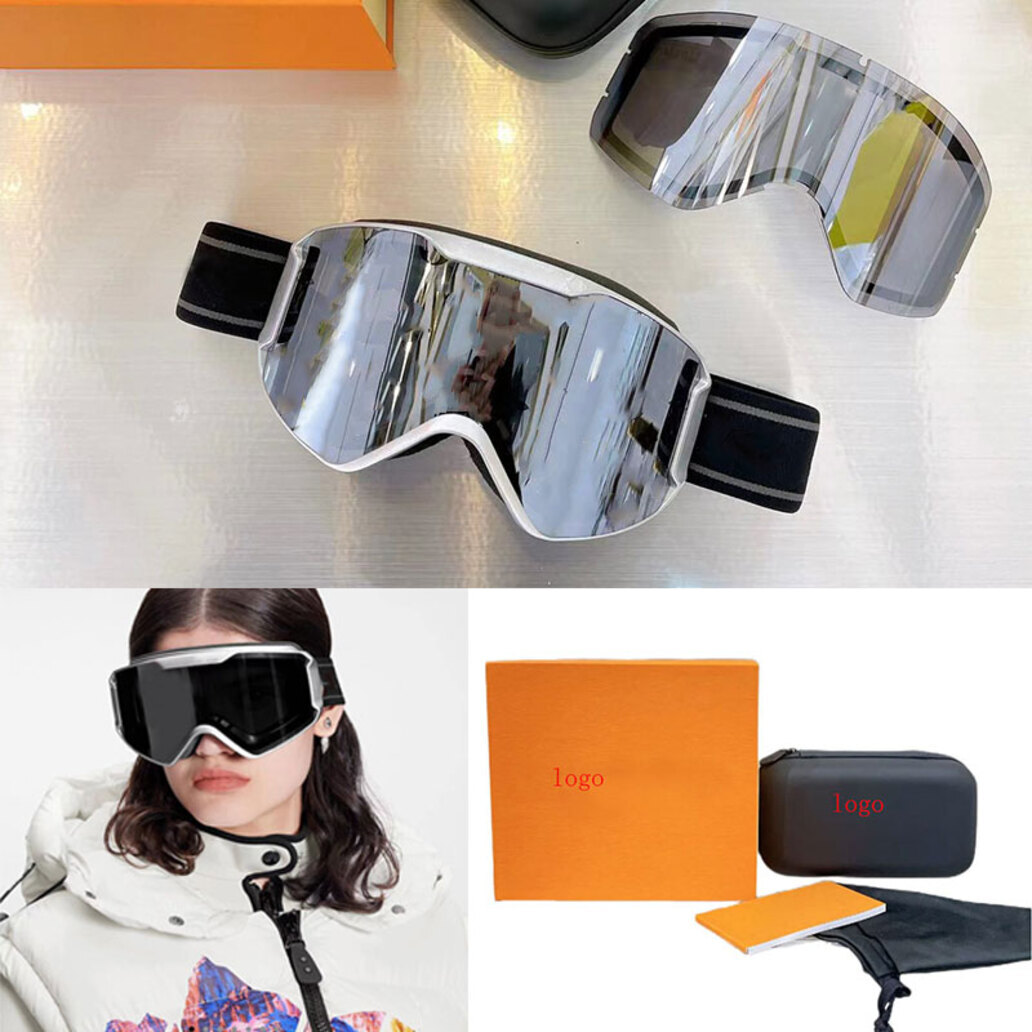 Snow Skibril Designer Skibril voor dames Fietszonnebril Heren Luxe Hot Grote fabrieksbril Bril met magnetische Mode Cool Uv400 Bescherm sneeuw 32