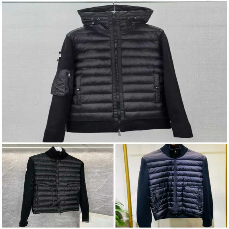Mens Jackets Designer Stand Collar Comfortable Casual Fashion Lightweight Knitted Pilot Autumn Winter Down Jacket Q260610