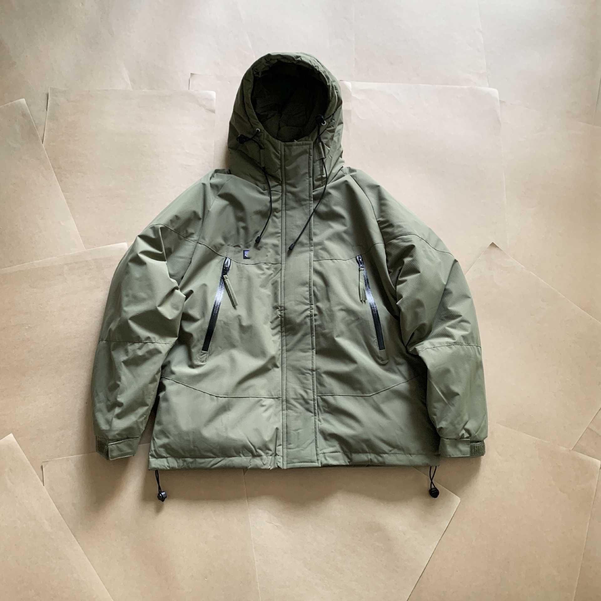 High-quality waterproof and windproof couple work clothes fashionable cotton-padded jackets functional and warm cotton-padded Q260610