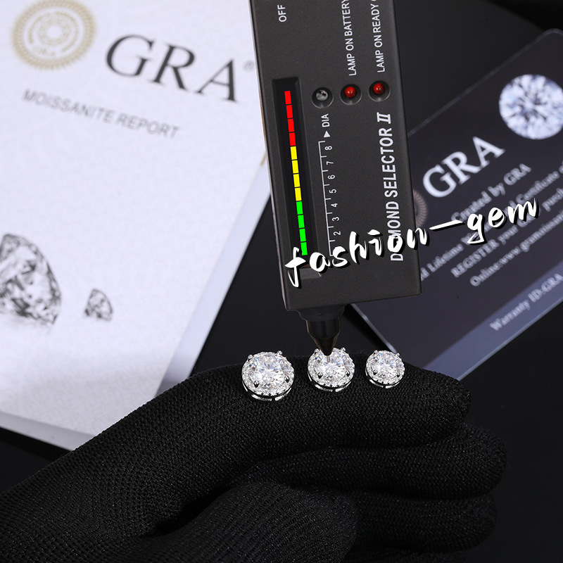 S925 Silver D Color Magnetic 50 Points 1 2 Karat Classic Rock Candy Rock Candy Earrings