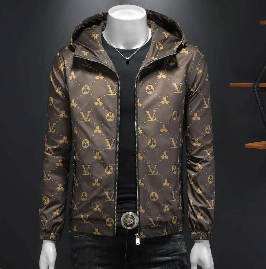 Men's Printed Hooded Jacket For Autumn Daily Casual Outdoor Travel Walking Hiking American European Collection Large Size High Quality Trendy O